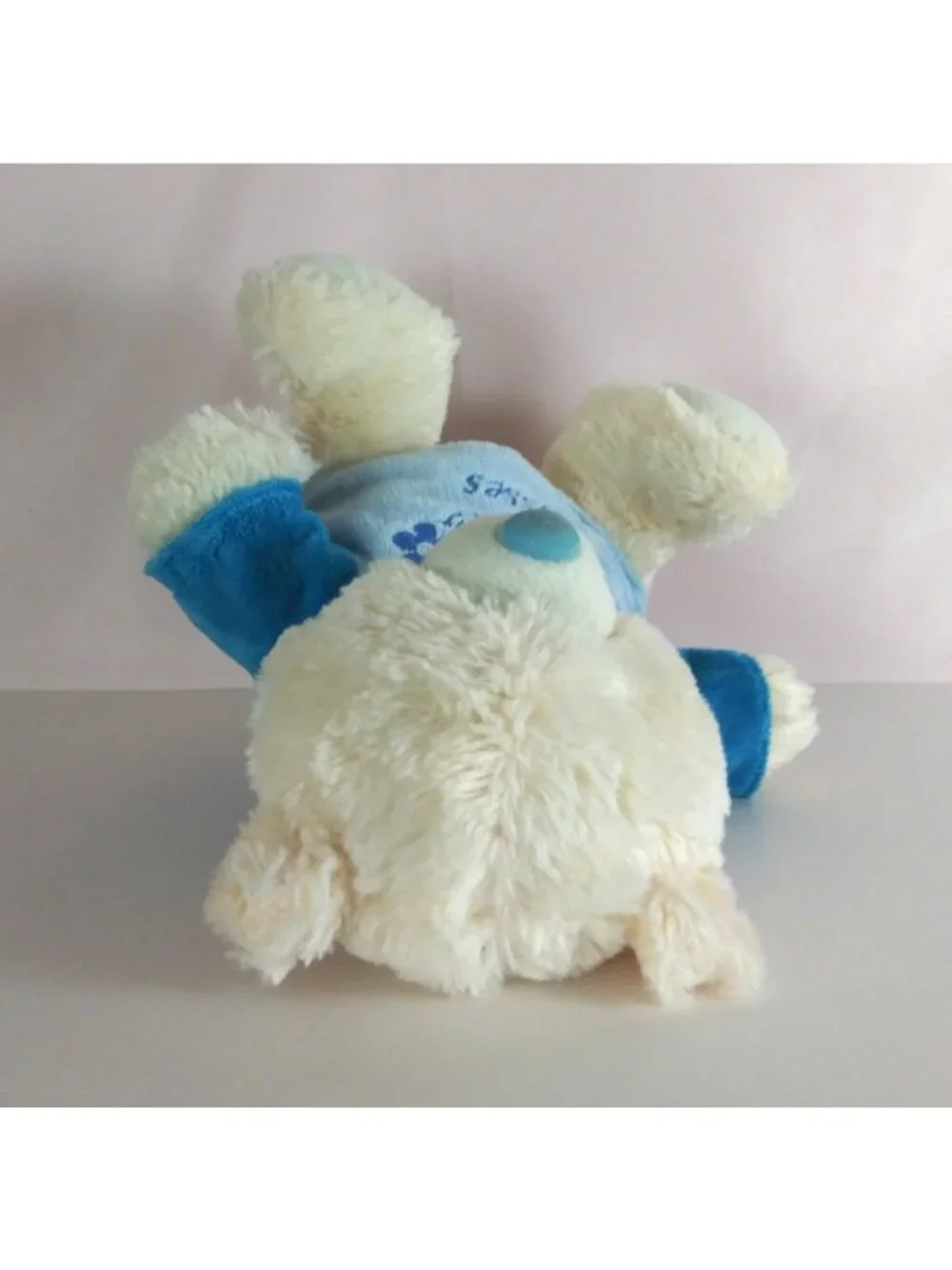 Kellytoy White Teddy Bear Wearing Hugs & Kisses T-Shirt Soft 9